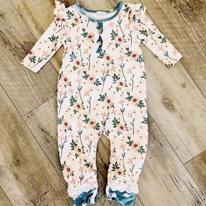 Baby Girl Floral Ruffled One Piece